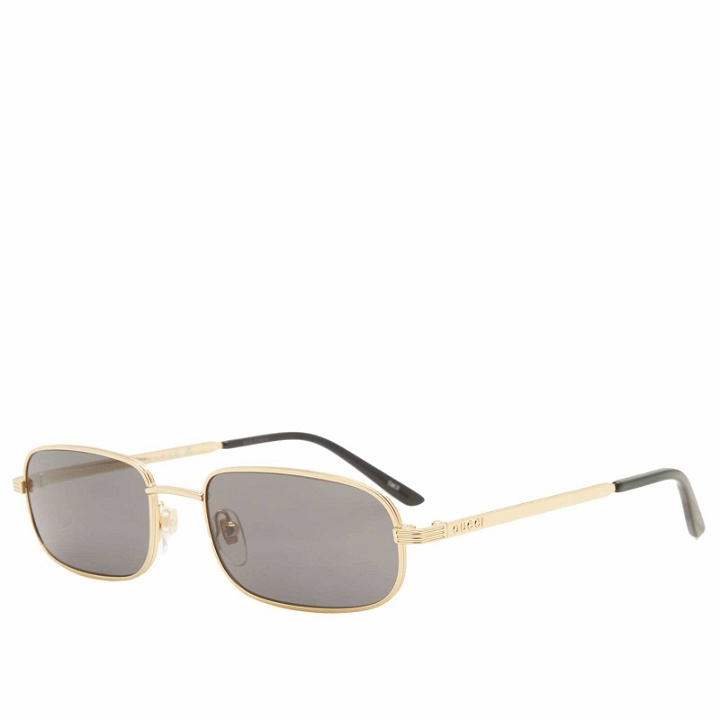 Photo: Gucci Men's Eyewear GG1457S Sunglasses in Gold/Grey