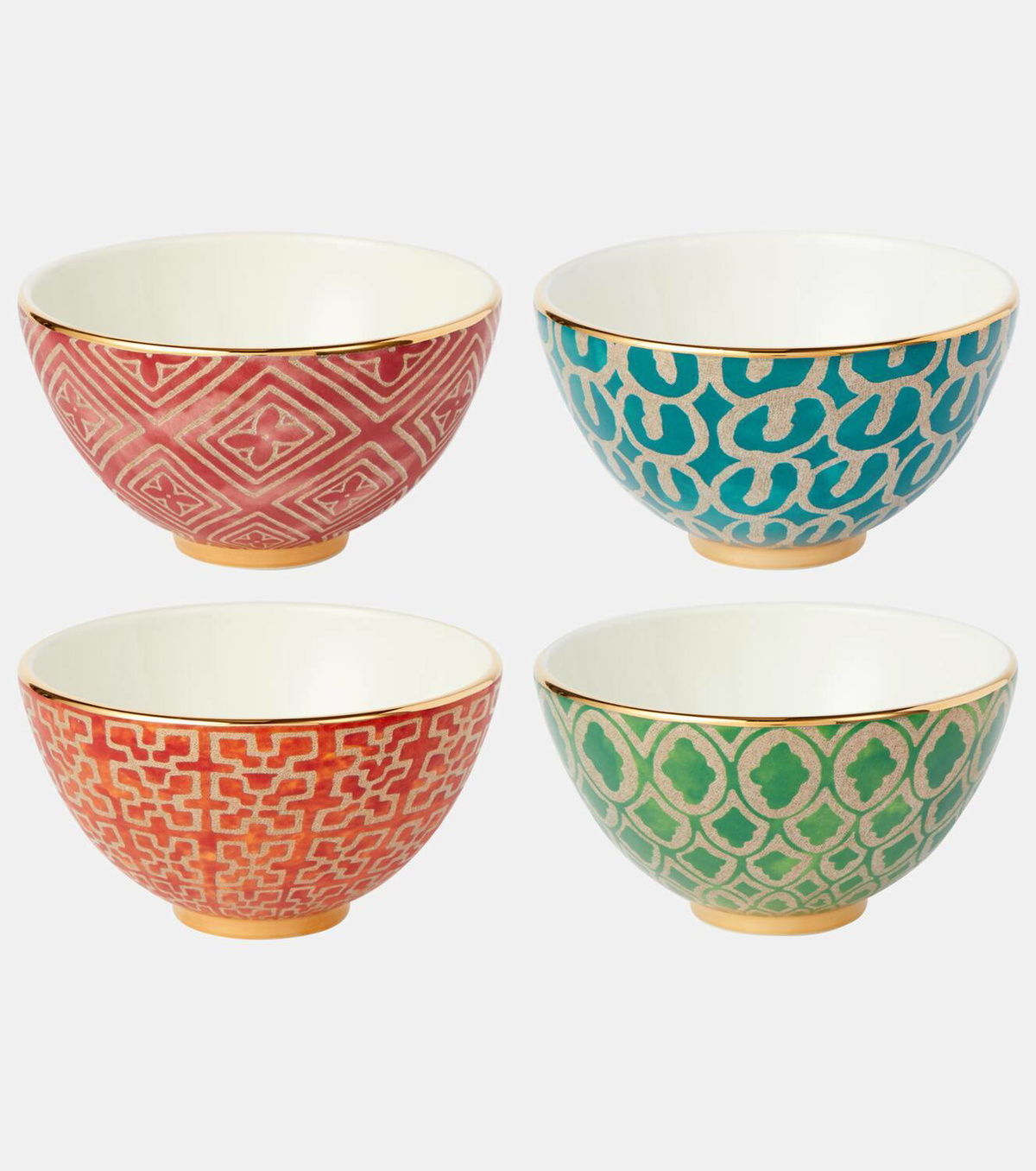 L'Objet Fortuny set of 4 earthenware cereal bowls
