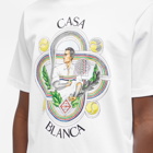 Casablanca Men's Le Joueur T-Shirt in White