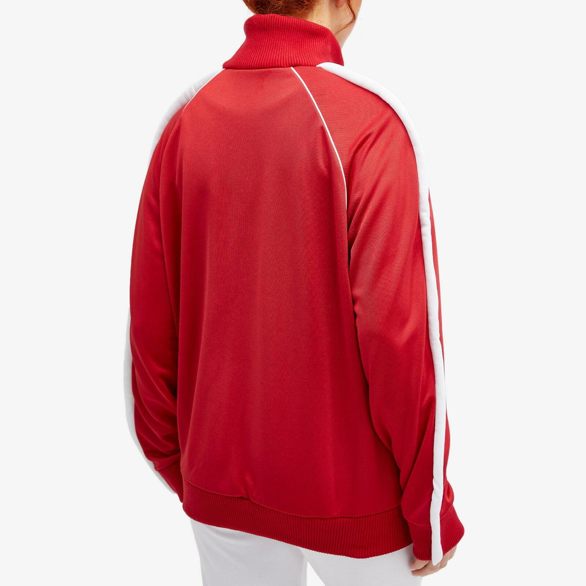 Fiorucci Women's Puffy Piping Angel Track Sweatshirt in Red