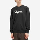 Rapha Men's Logo Crew Sweatshirt in Black/White