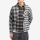 Dime Men's Triple Plaid Shirt in Black