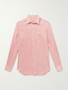 Husbands - Striped Silk-Poplin Shirt - Pink