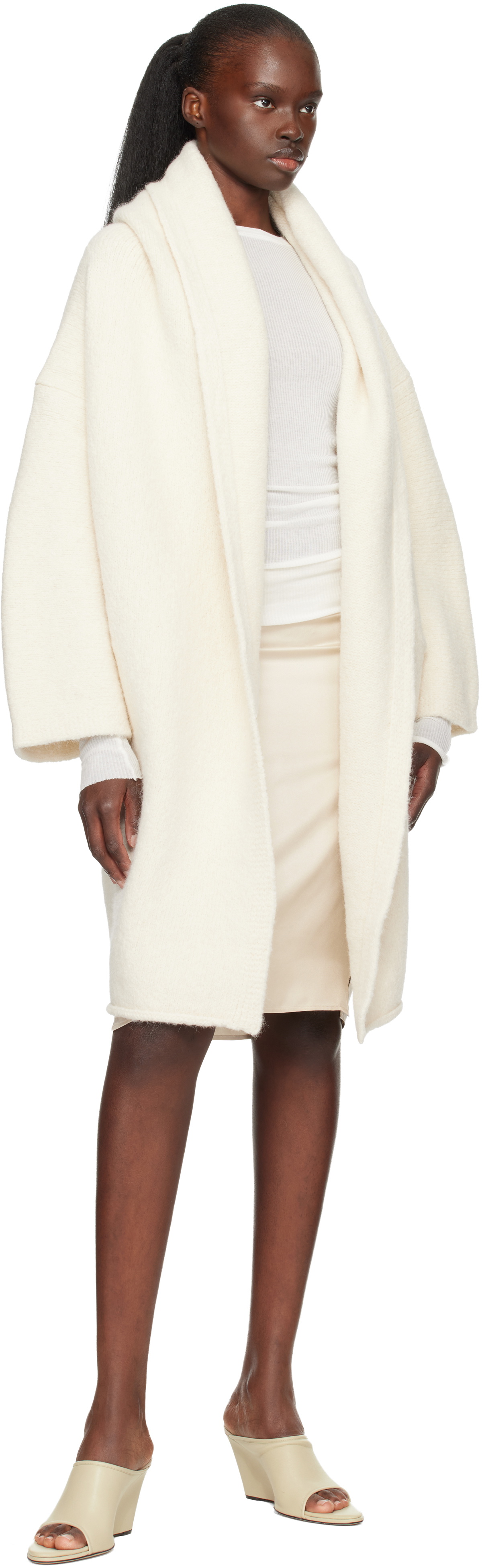Lauren Manoogian Off-White Capote Coat