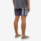 Burberry Men's Guildes Oversize Check Swim Short in Carbon Blue Check