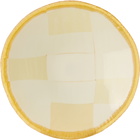 Los Objetos Decorativos Beige Squares Large Fusing Glass Plate