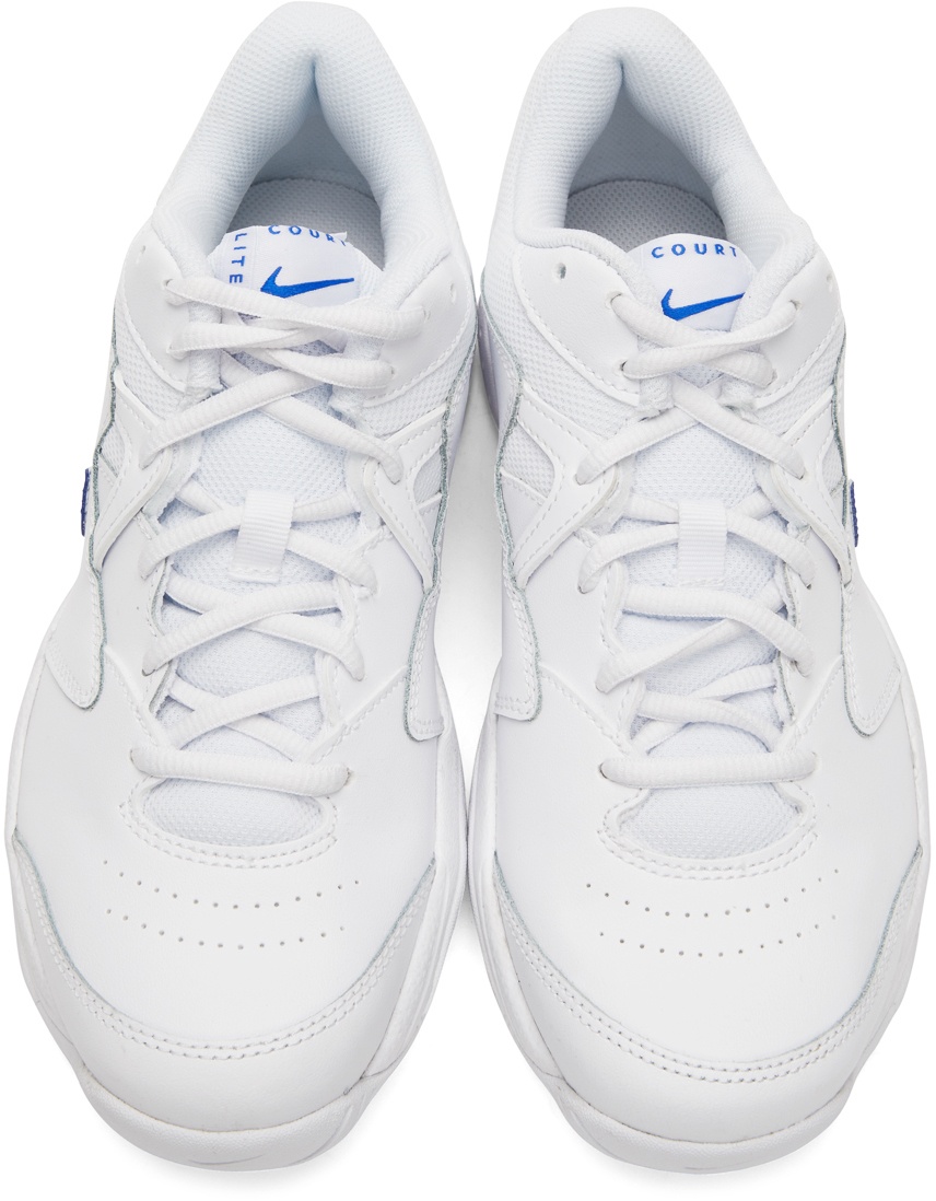 Nike White & Blue Court Lite 2 Sneakers Nike