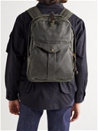 FILSON - Journeyman Leather-Trimmed Canvas and Twill Backpack