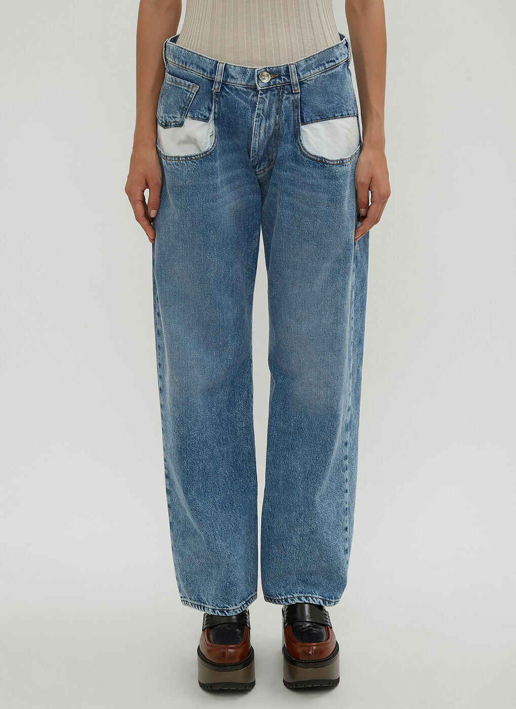 Maison Margiela - Five Pocket Jeans in Blue Maison Margiela