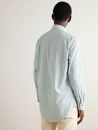 Sid Mashburn - Striped Cotton-Chambray Shirt - Blue