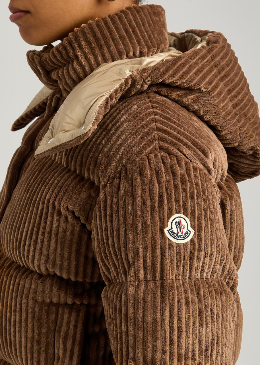Moncler Daos Quilted Corduroy Jacket Brown Moncler