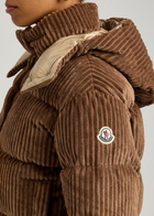 Moncler Daos Quilted Corduroy Jacket Brown