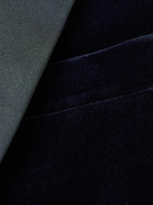 Favourbrook - Cotton-Velvet Tuxedo Jacket - Blue