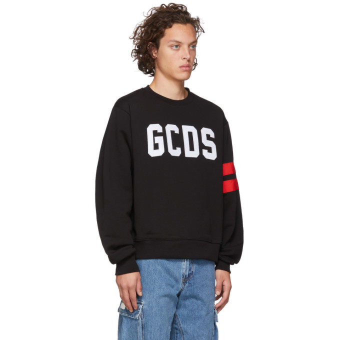 Sweatshirt à Capuche GCDS Pour Homme - Noir, 100% Coton, Neuf Avec étiquettes, Style Casual