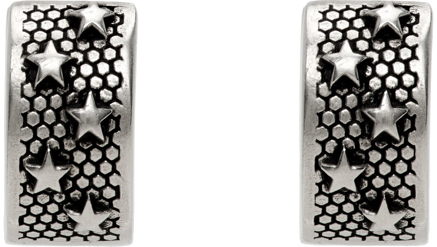Marjorelle Sculptural Earrings in Silver main image 1