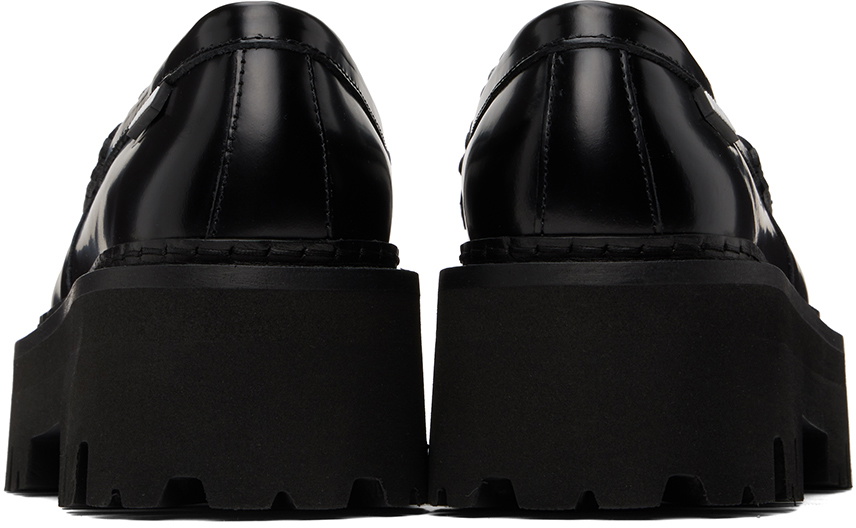 Moschino Black Platform Loafers