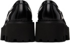 Moschino Black Platform Loafers