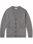 ATON - Oversized Wool Cardigan - Gray