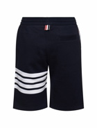 THOM BROWNE - Classic Cotton Shorts W/ Logo Stripes
