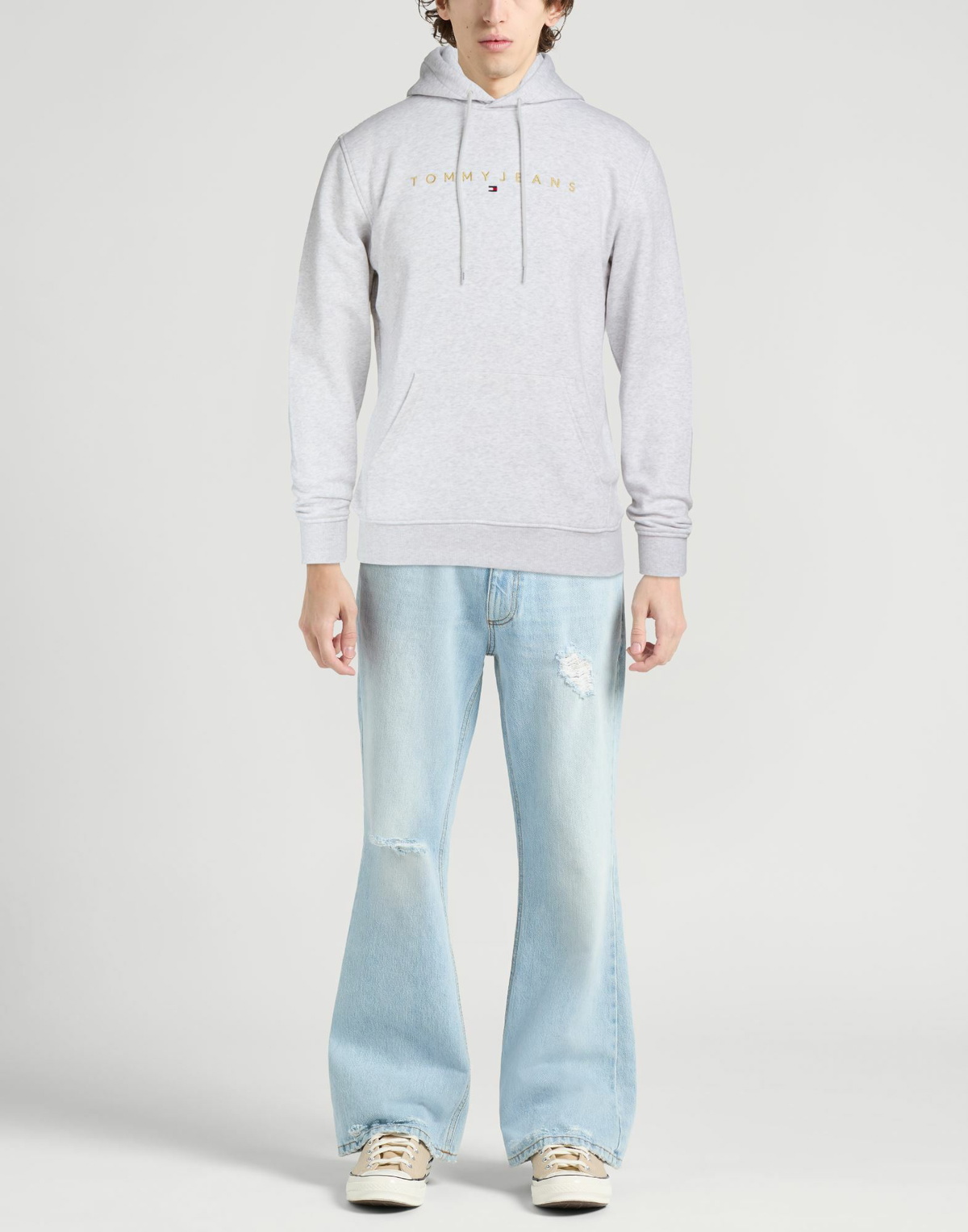Tommy Jeans Mens Sweatshirt Light in Grey