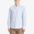 Portuguese Flannel Men's Belavista Stripe Button Down Oxford Shirt in Blue Stripe