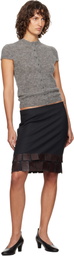 Paloma Wool Gray Casu Miniskirt