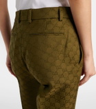 Gucci GG Canvas cotton-blend bootcut pants