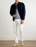 Zegna - Straight-Leg Garment-Dyed Stretch-Cotton Twill Chinos - White