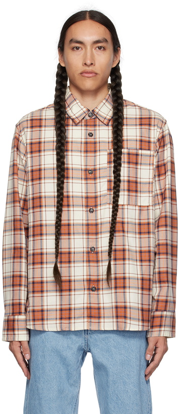 Photo: A.P.C. Off-White & Red Graham Shirt