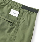 WTAPS - Tapered Logo-Appliquéd Nylon Track Pants - Green