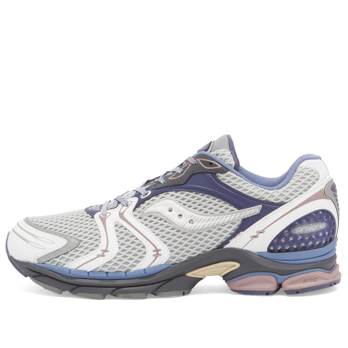 Saucony Men's Progrid Triumph 4 Sneakers in White/Blue