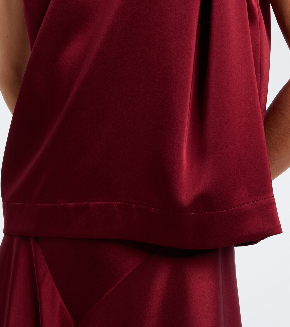Altuzarra Alden draped satin top