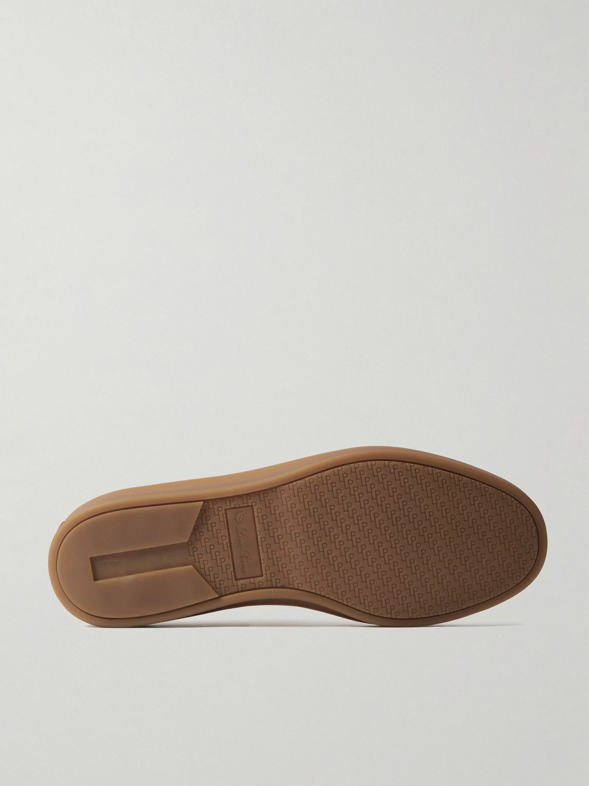 Loro Piana - Tennis Walk Suede-Trimmed Leather Sneakers - Neutrals