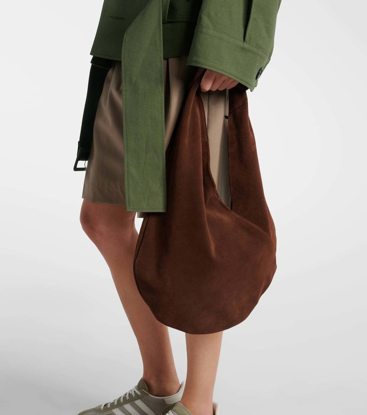 Aesther Ekme Ora Medium suede shoulder bag