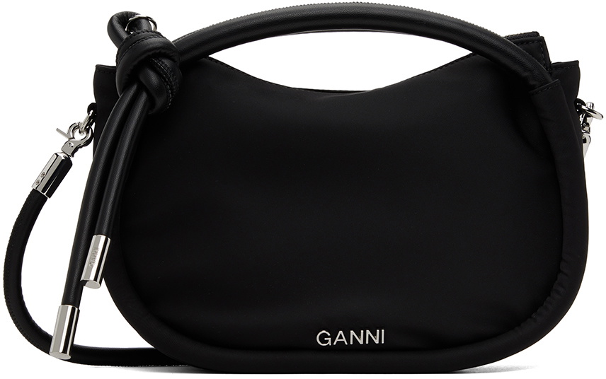 GANNI Black Mini Knot Bag GANNI