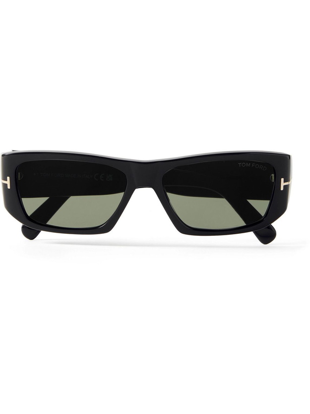 Photo: TOM FORD - Rectangular-Frame Acetate Sunglasses