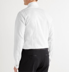TOM FORD - Slim-Fit Bib-Front Cotton-Poplin Tuxedo Shirt - White