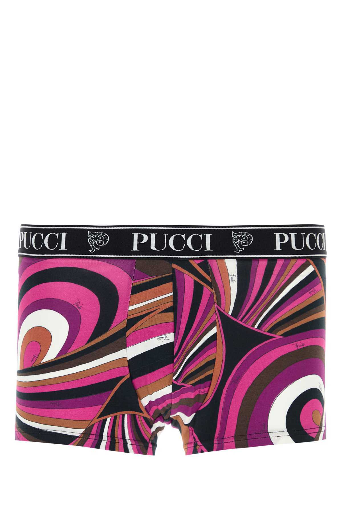 Pucci Multicolor Stretch Cotton Boxer Set