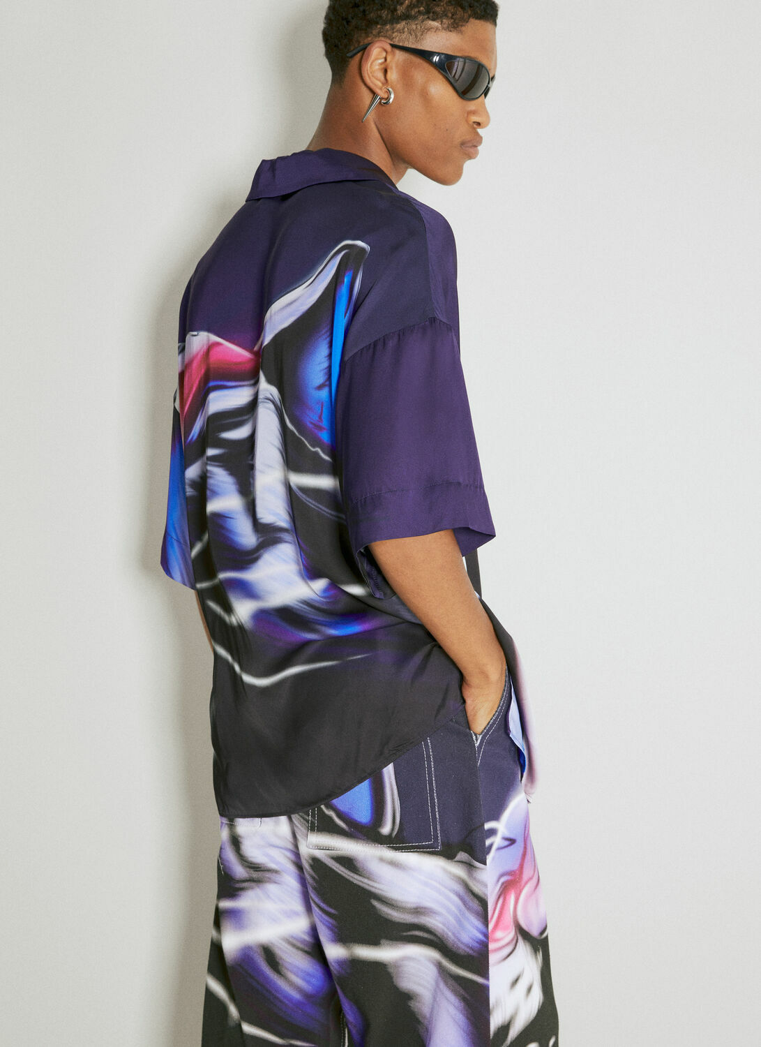 Gerrit Jacob Satin Graphic Shirt