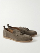 Mr P. - Leo Tasselled Suede Loafers - Green