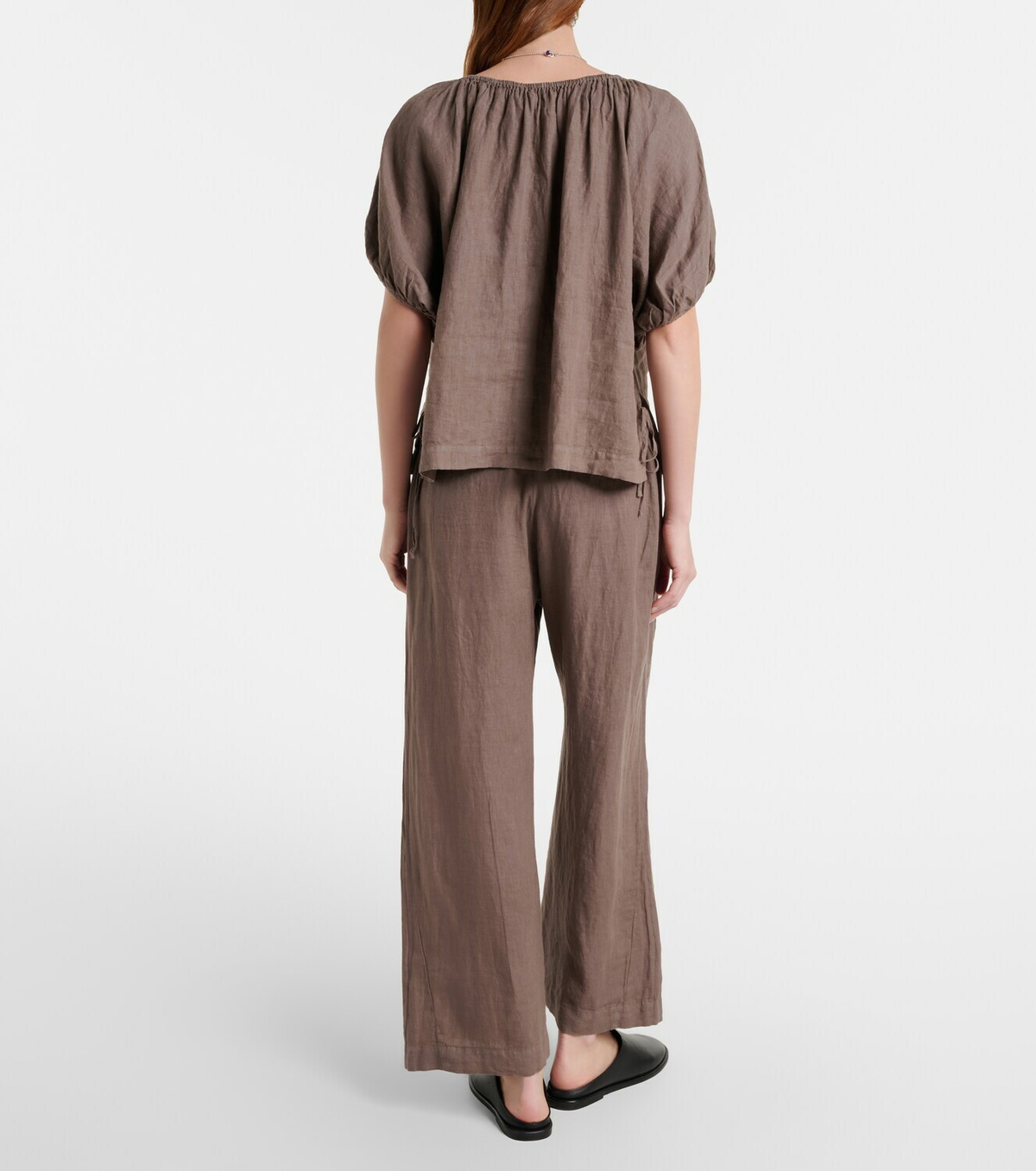 Velvet Lola linen wide-leg pants
