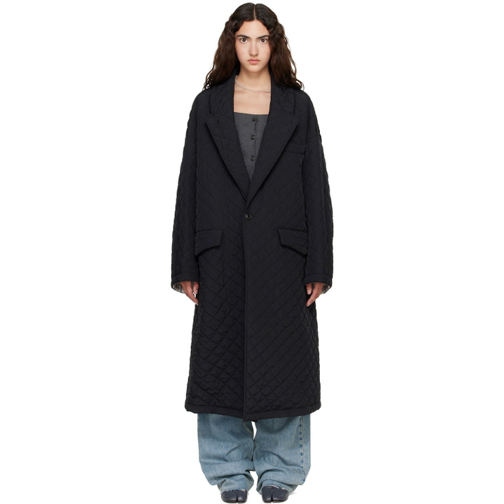 Photo: Maison Margiela Black Quilted Coat