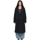 Maison Margiela Black Quilted Coat