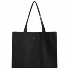 A.P.C. Men's x JJJJound Hotel Souvenirs Cabas Tote Bag in Black 