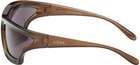 LOEWE Brown Arch Mask Sunglasses