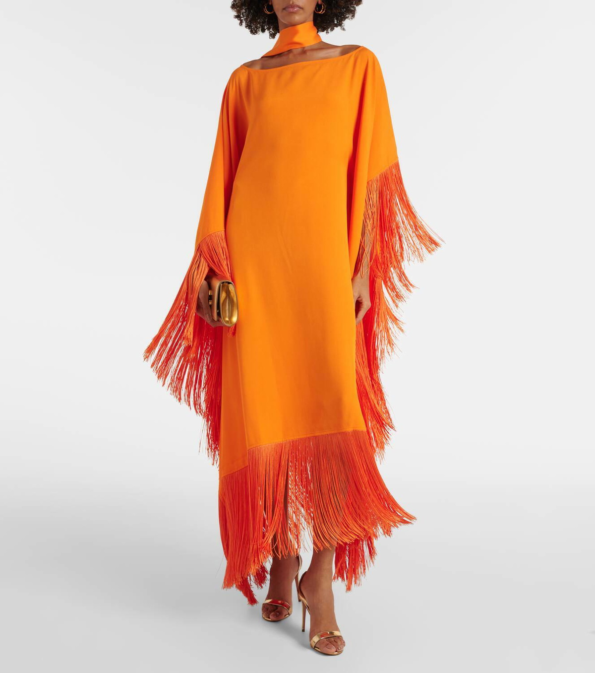Taller Marmo Tevere scarf-detail crêpe cady kaftan