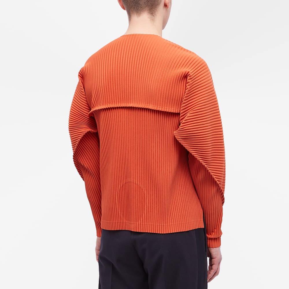 Homme Plissé Issey Miyake Men's Long Sleeve Arc Pleated T-Shirt in
