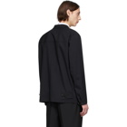 Comme des Garcons Homme Black Tropical Wool Three-Button Blazer