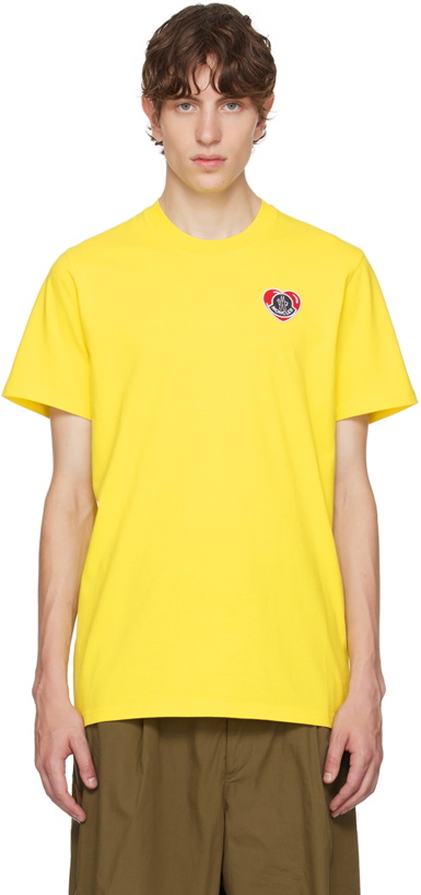 Photo: Moncler Yellow Embroidered T-Shirt