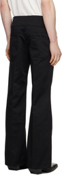 Courrèges Black Belted Bootcut Trousers